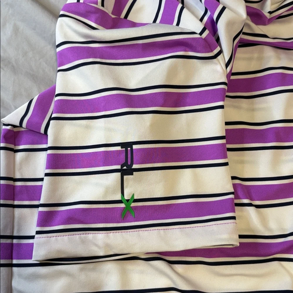Ralph Lauren‎ Purple and White Striped Polo Shirt Men’s Size Medium